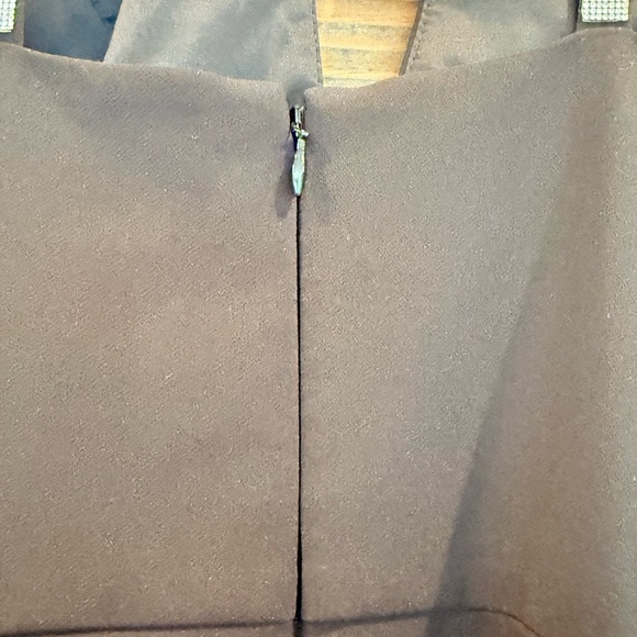 Liv Foster Black Midi Dress with Rhinestone & Cut Out Detailing NWT - Picture 2 of 16